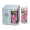In Bloom 10oz Drinking Glasses Set of 4 Dishwasher Safe Everyday Drinkware 2.5in x 2.5in x 6in